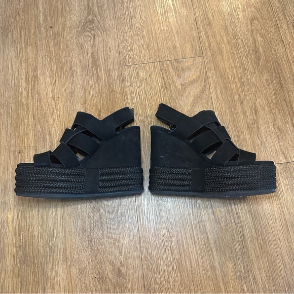 AllSaints Marzee Wedge Sandals - Picture 4 of 9